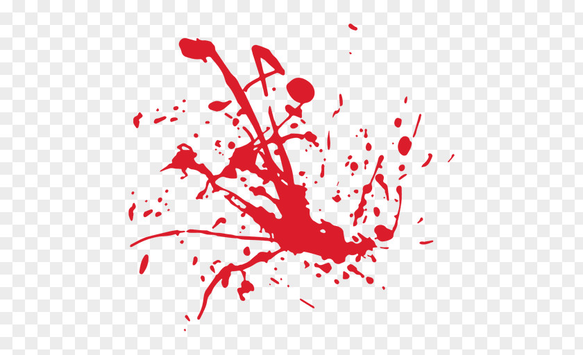 Red Splash Blood Clip Art PNG