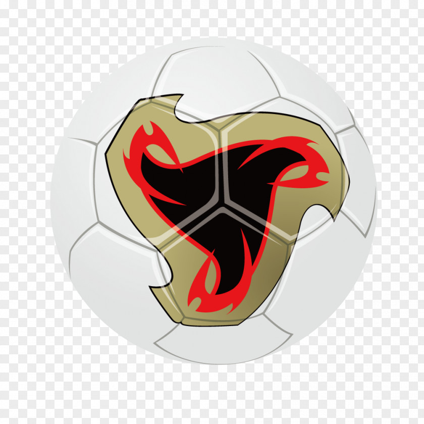 Decorative White Football, Wind & Fire Ball Clip Art PNG