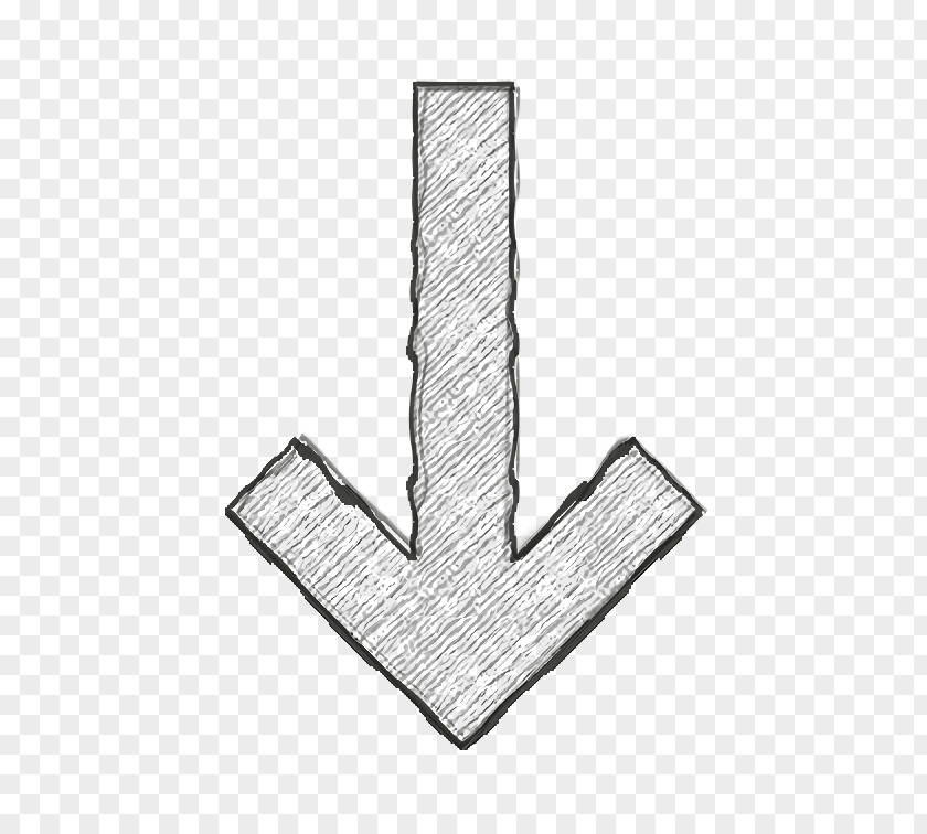 Finger Hand Arrow Icon Bottom Direction PNG