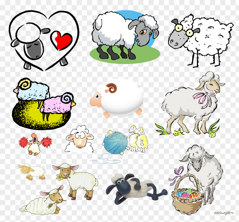 Sheep Cartoon Clip Art PNG