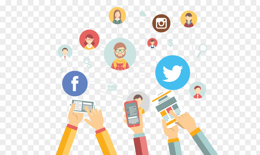 Social Community Media Marketing Digital Brand Advertising PNG