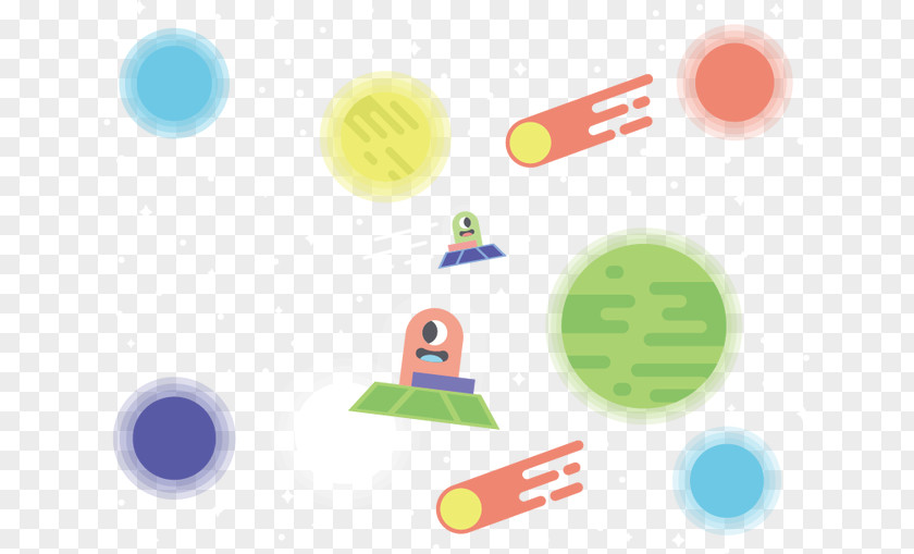 Cartoon Creative Space Outer Extraterrestrial Life Illustration PNG