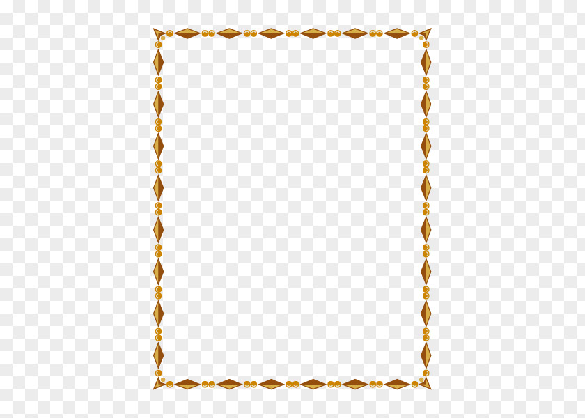 Classical Gold Frame Text Pattern PNG