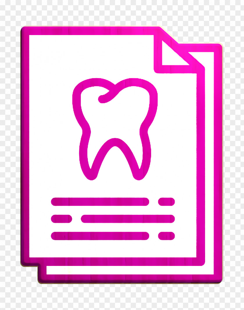 Dental Record Icon Tooth Dentistry PNG