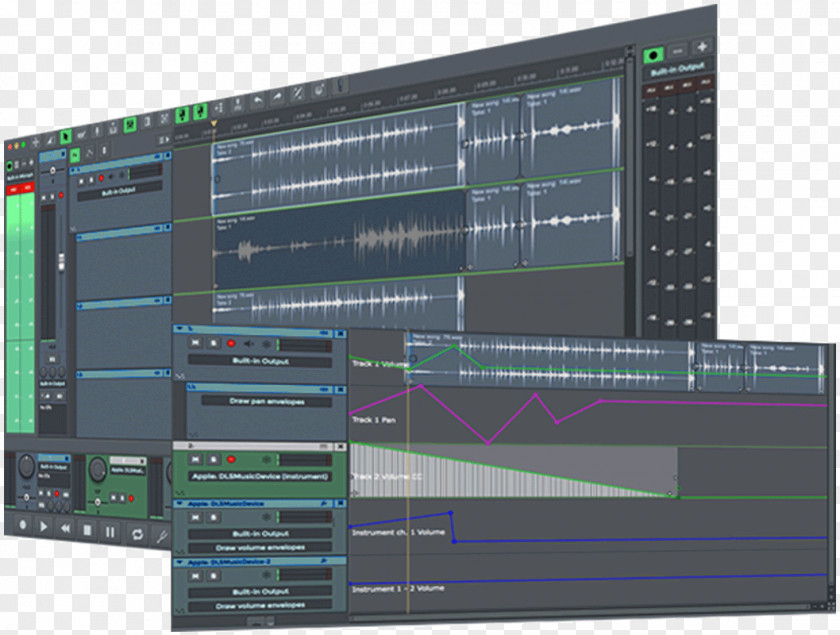 Late Studio Digital Audio Workstation N-Track Recording Multitrack PNG