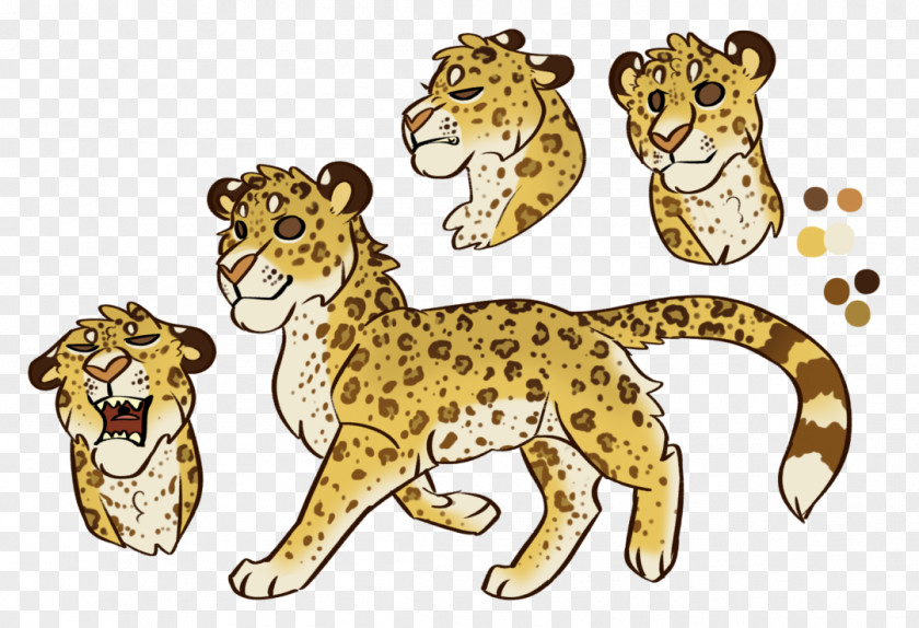 Shading Beans Leopard Cheetah Lion Whiskers Jaguar PNG