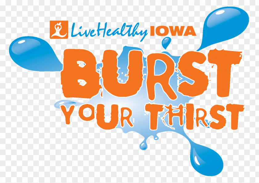 Thirst Brand Live Healthy Iowa Kids Logo Line Clip Art PNG