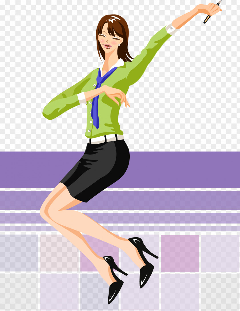Vector Business Woman Royalty-free Illustration PNG