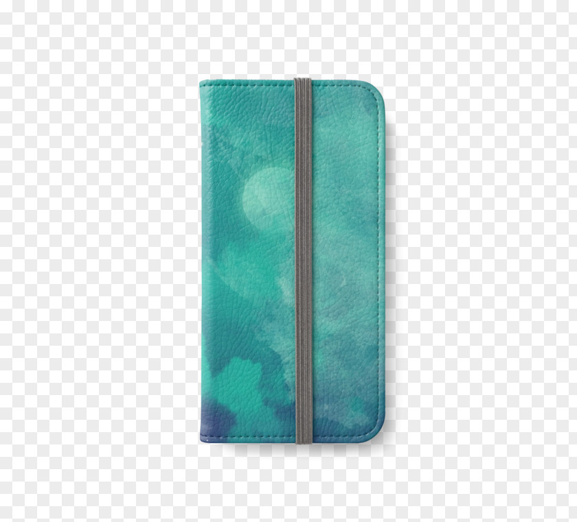 Watercolor Sky Turquoise Teal PNG