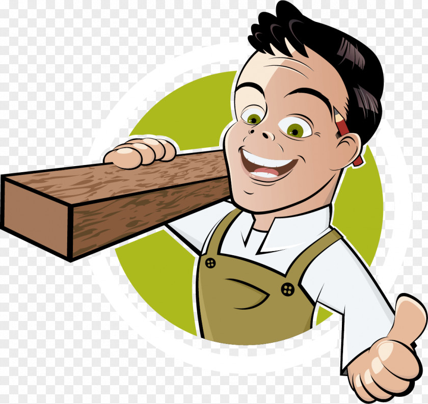 Building Carpenter Vector Graphics Cartoon Clip Art PNG