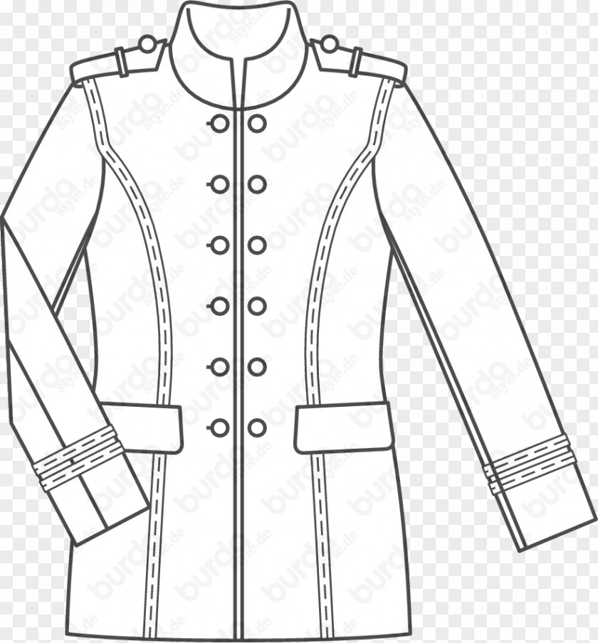 Jacket Overcoat Sport Coat Suit Burda Style PNG