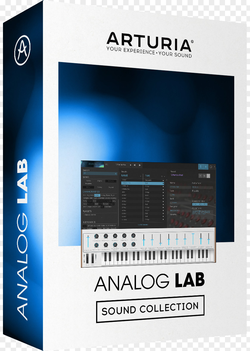 Arturia Keylab 49 Virtual Studio Technology Sound Synthesizers Effects Processors & Pedals Analog Synthesizer PNG