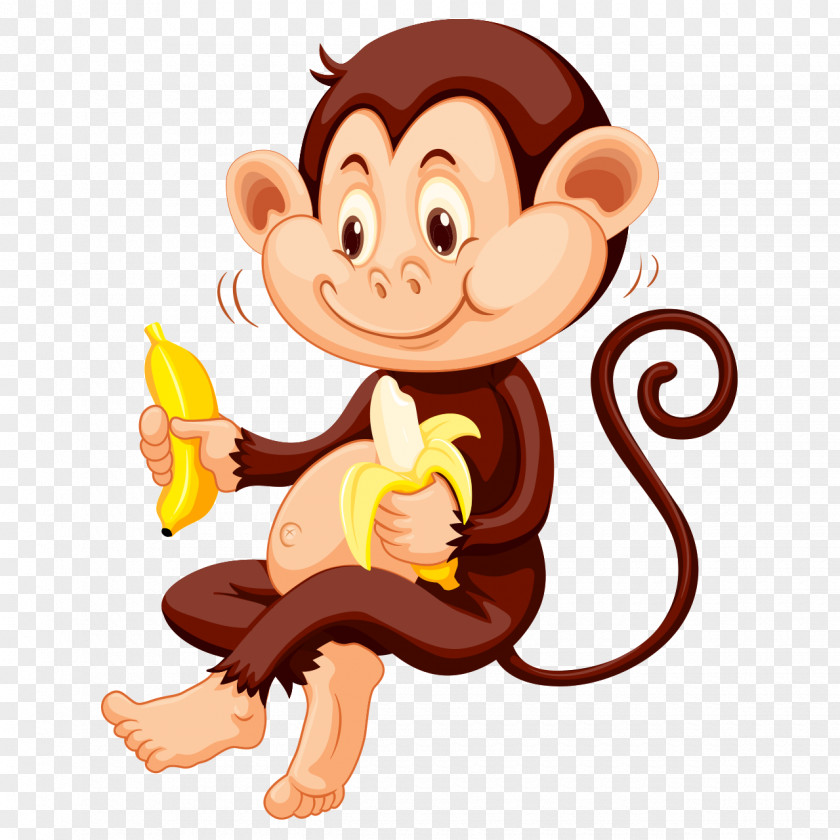 Monkey Vector Graphics Clip Art Stock Illustration PNG