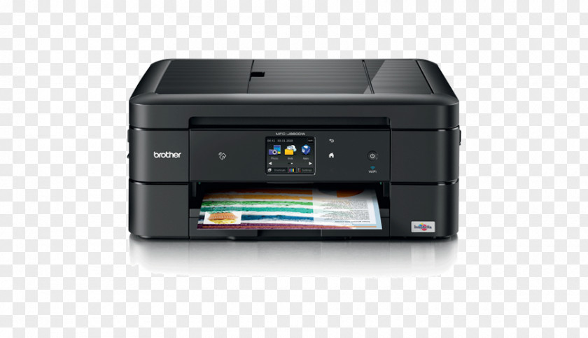 Printer Paper Multi-function Inkjet Printing Brother MFC-J880 PNG