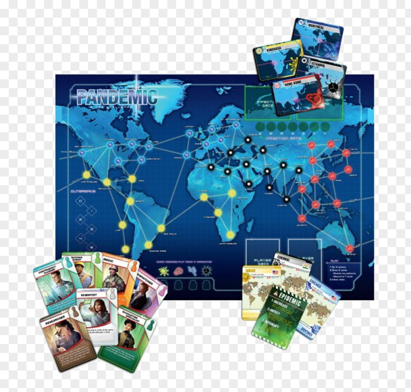 Brain Game Pandemic Cooperative Board Strategy PNG