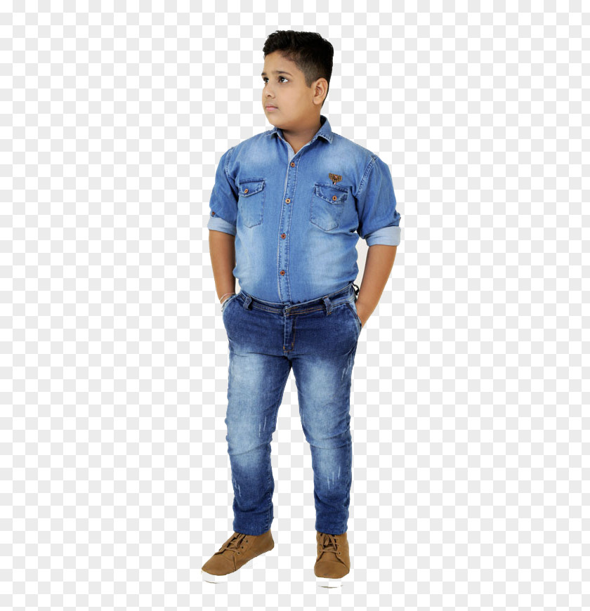 Jeans T-shirt Denim Sleeve Boy PNG
