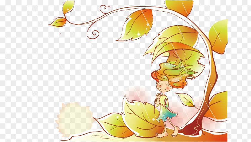 Shelter Children Mashimaro Autumn Fukei Wallpaper PNG