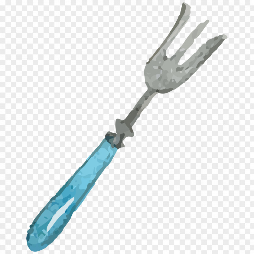 Hand-painted Fork Tableware Drawing PNG