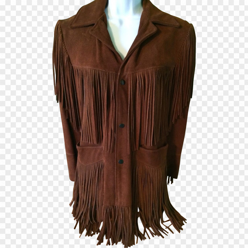 Hippie Suede Jacket Boho-chic Fashion Leather PNG