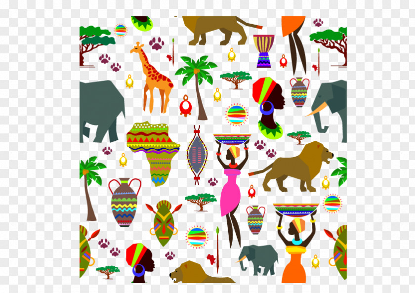 India Vector Elements Pattern PNG