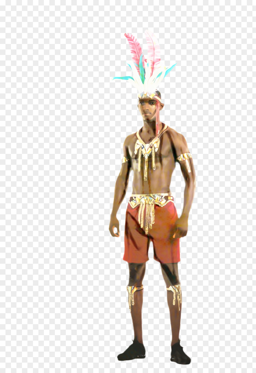 Muscle Costume Design African People PNG