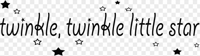 Twinkle Little Star Logo Brand Student Poster Font PNG