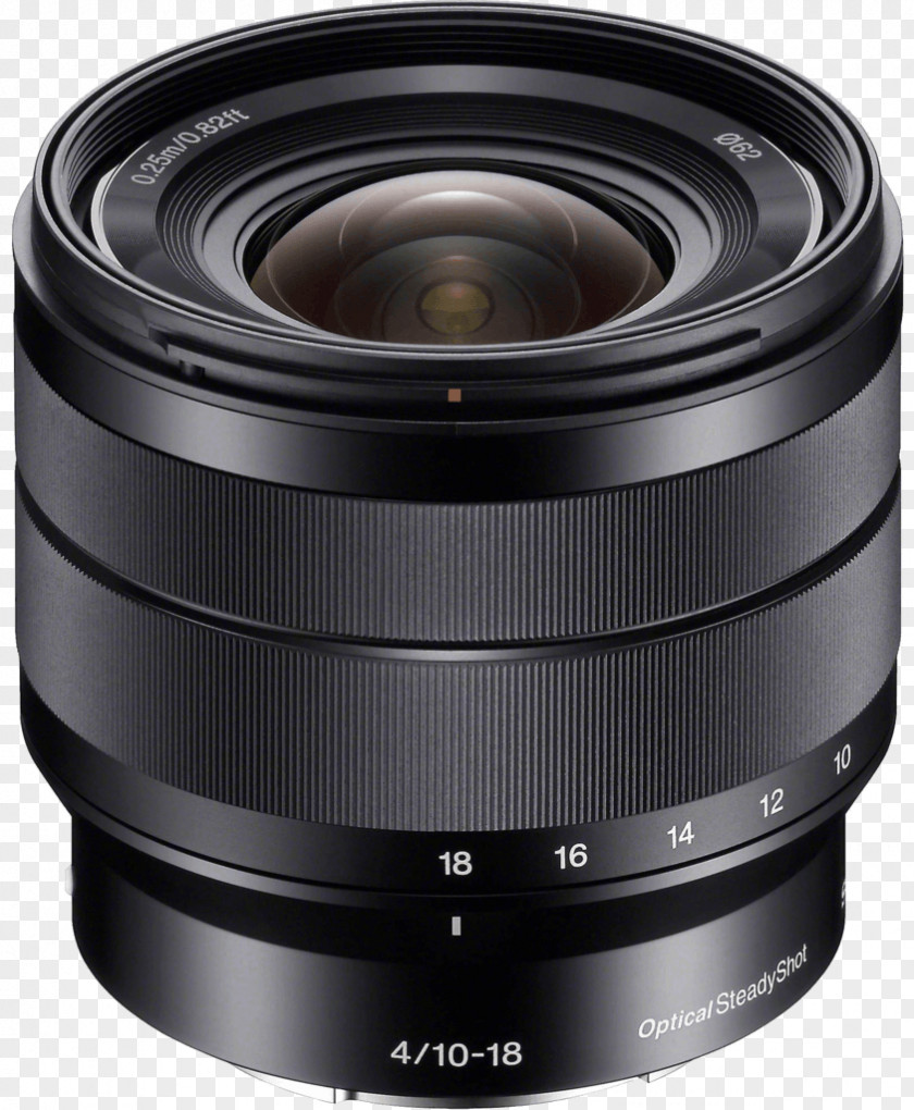 Camera Lens Sony NEX-5 E 10-18mm F4 OSS E-mount Wide-Angle Zoom F/4.0 PNG