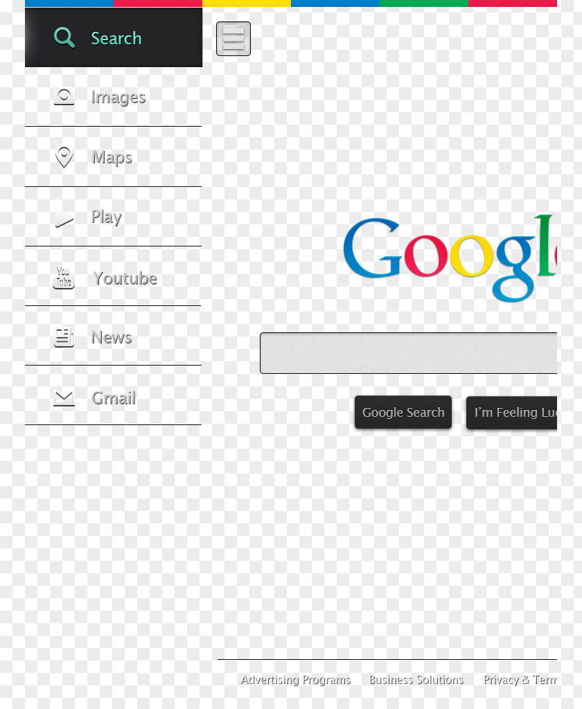 Dark Google User Interface Search Engine PNG