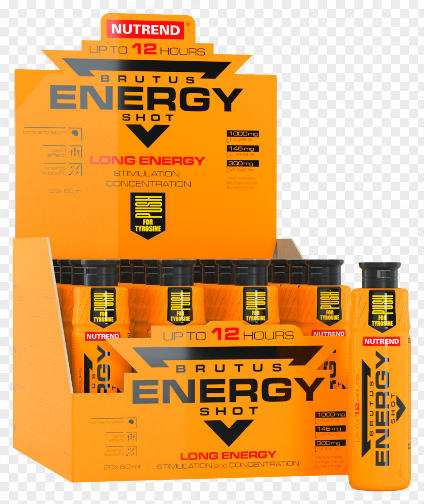 Energy Shot Isostar Nutrend D.S. Nutrition Caffeine PNG