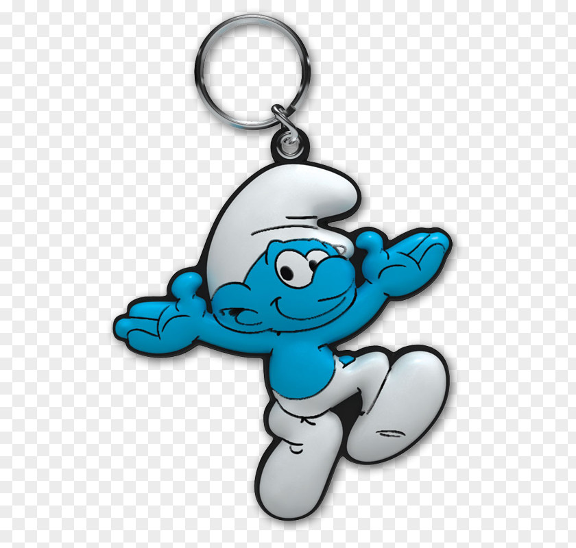 Papa Smurf Key Chains De Smurfen Smurfette Brainy PNG