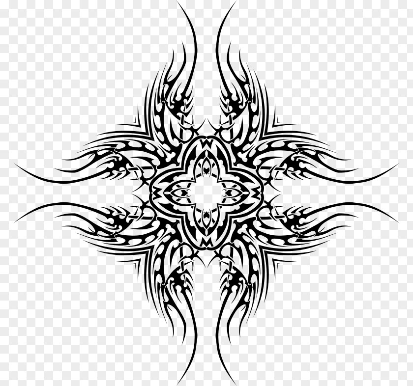 Abstract Geometric Tattoo Drawing Tribal Art PNG