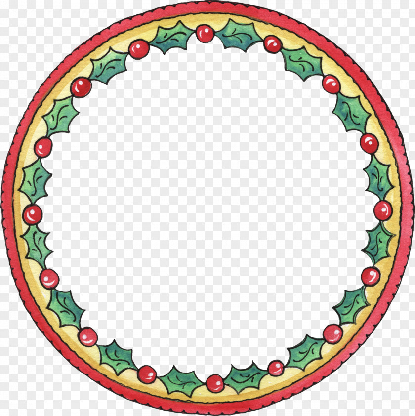 Circle Border Christmas Lights Picture Frames Clip Art PNG