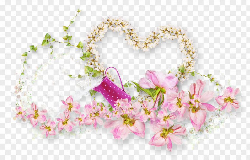 Flower Decoration Heart PNG