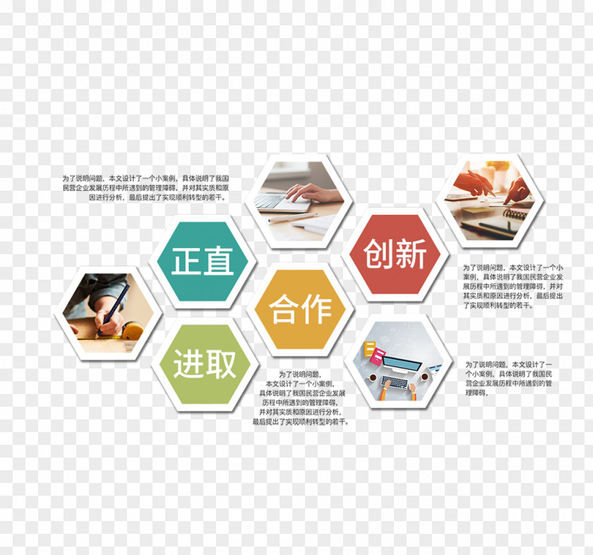 Hexagonal Enterprise Guidelines Organizational Culture Business Publicity Advertising PNG