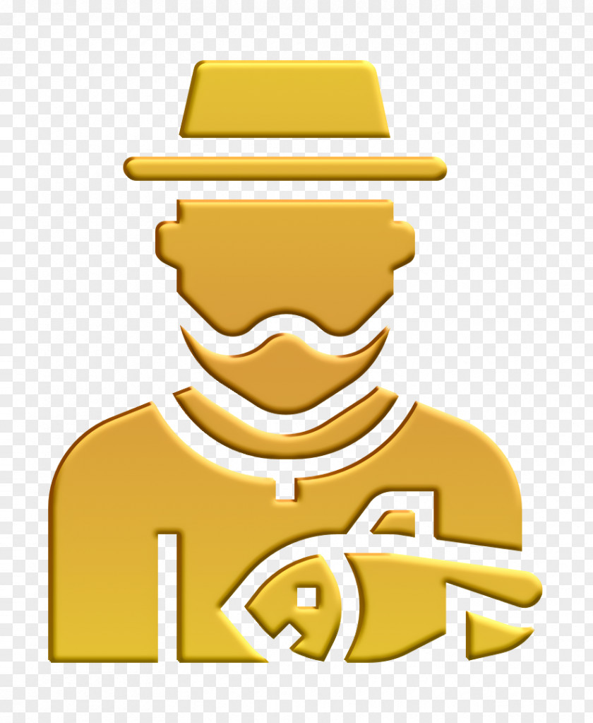 Jobs And Occupations Icon Fisherman PNG