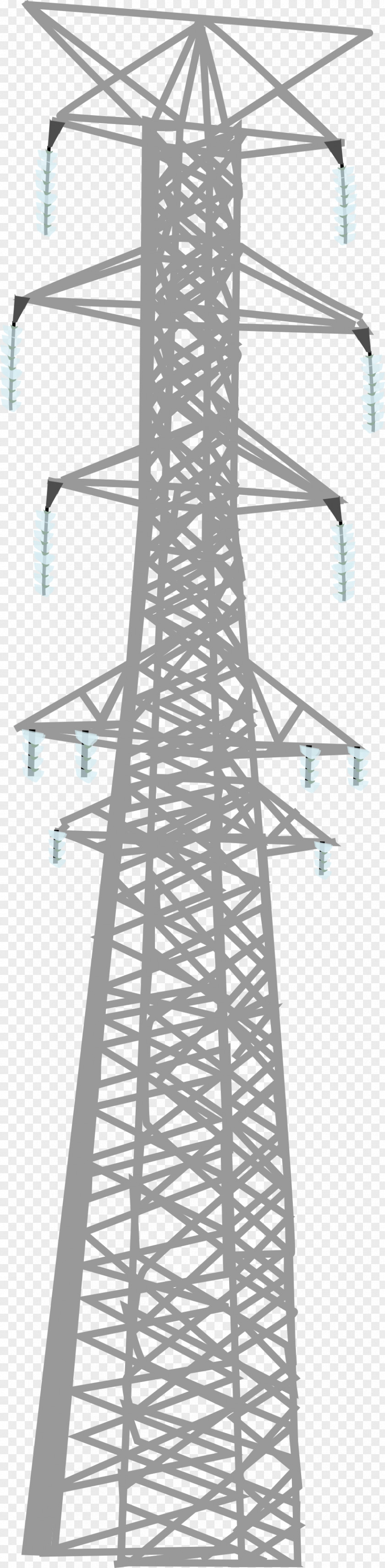 Line Transmission Tower Public Utility Symmetry Electricity PNG