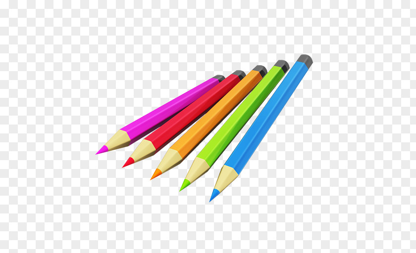 Pencil Colored 3D Computer Graphics PNG