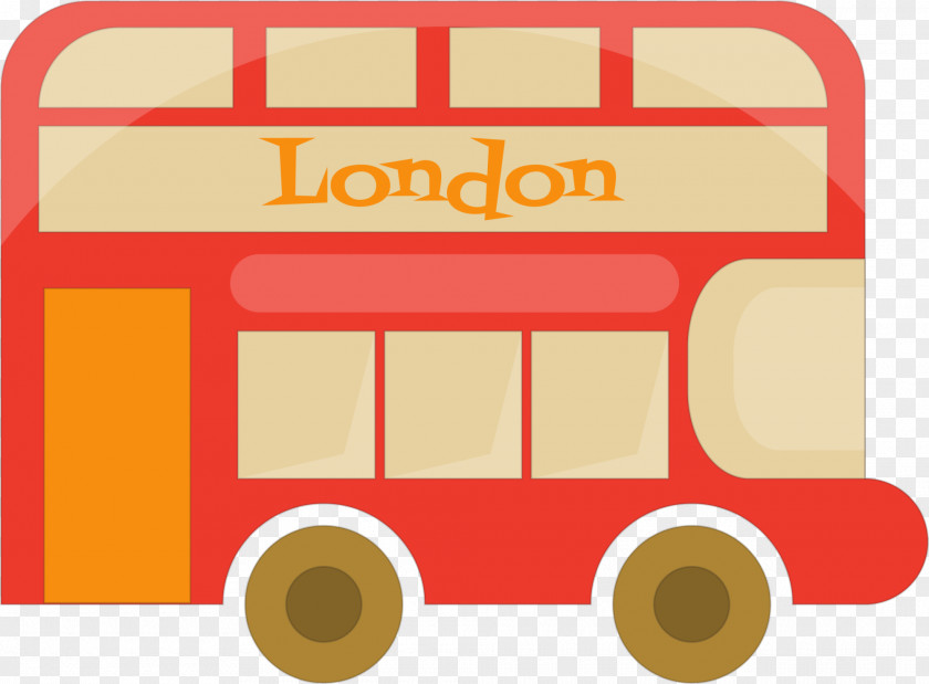 Red Cartoon Car Bus PNG