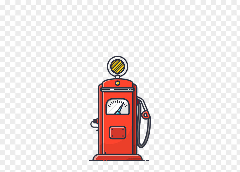 Red Gas Tanks Flat Design Illustration PNG