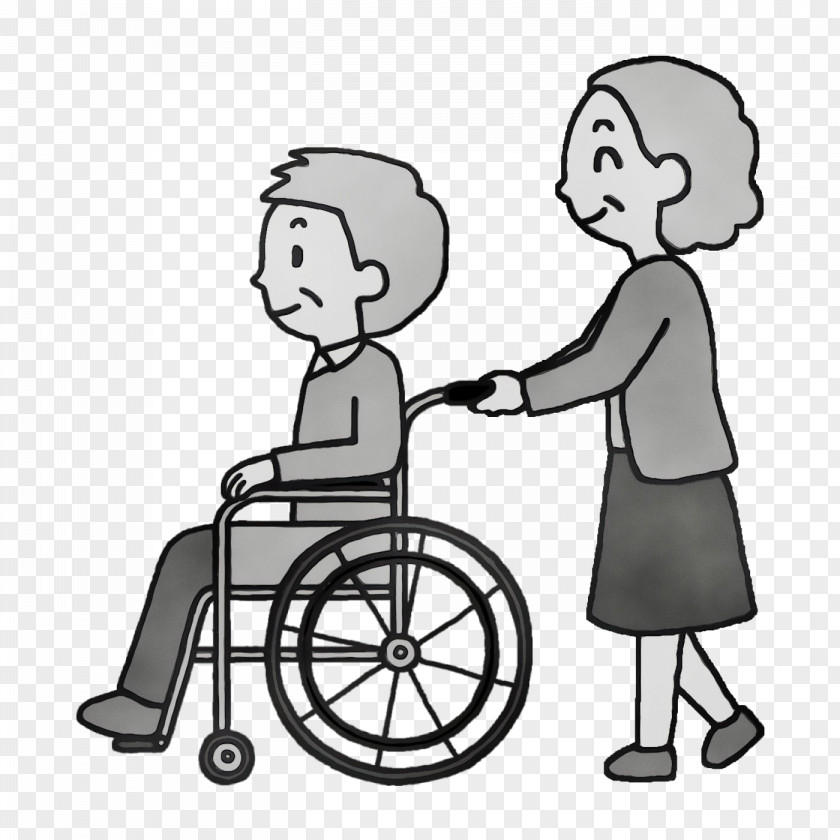 Wheelchair Health Care Caregiver 訪問介護 PNG