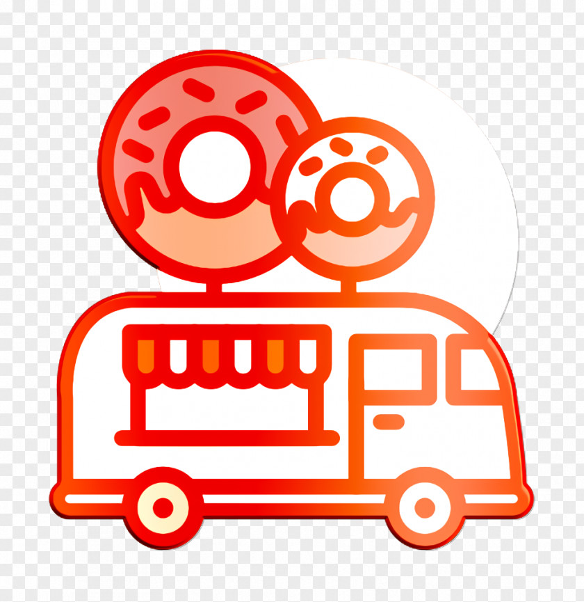 Donut Icon Food Truck Street PNG