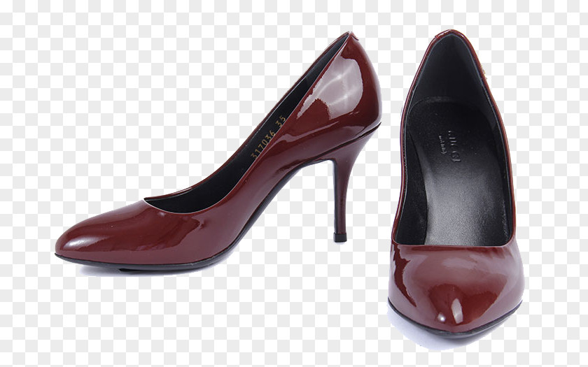 Gucci Red Wine Bright Skin High Heels High-heeled Footwear Shoe Gratis PNG