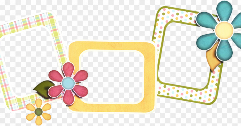 Picture Frame Yellow Background PNG