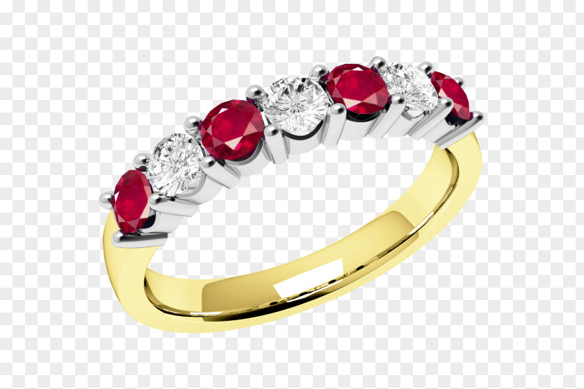 Ruby Rings Earring Diamond Eternity Ring PNG