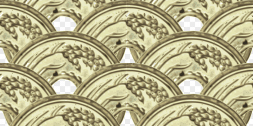 5 Yen Coin Japanese 10,000 Note Pattern PNG