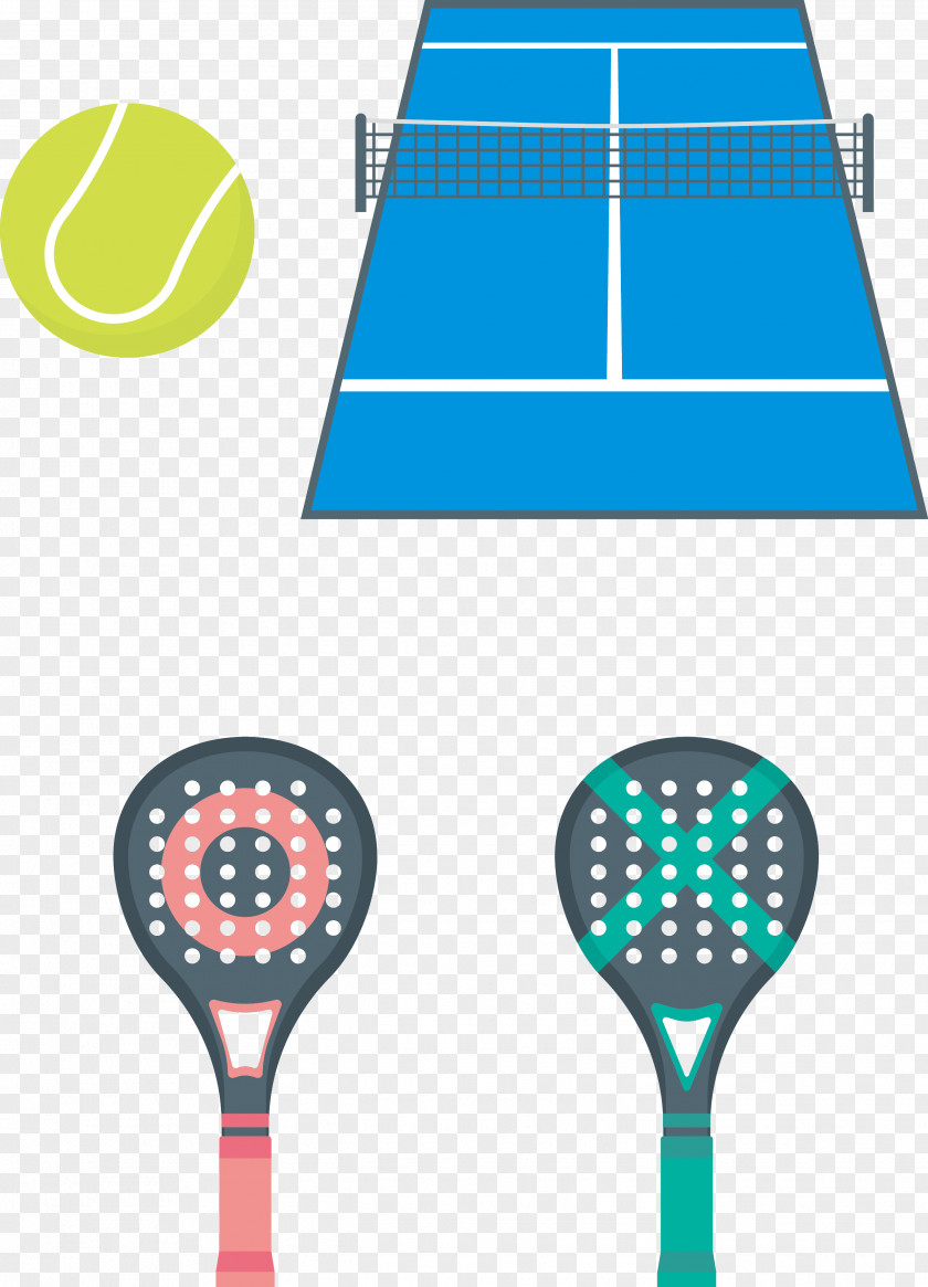 Cartoon Tennis Vector Padel Rakieta Tenisowa Racket PNG
