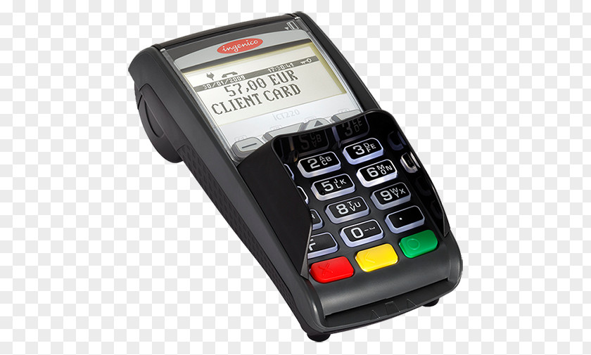 Credit Card EMV Payment Terminal Contactless Ingenico PIN Pad PNG