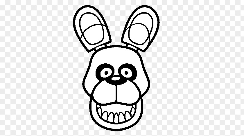 Golden Ear Five Nights At Freddy's 2 Bonnie Coloring Drawing 4 PNG