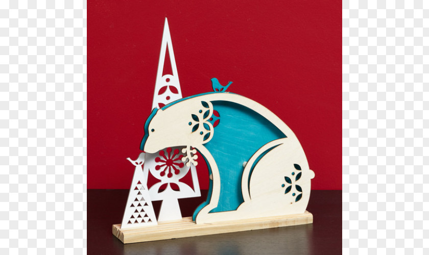 Polar Bear Centrepiece Christmas Ornament PNG