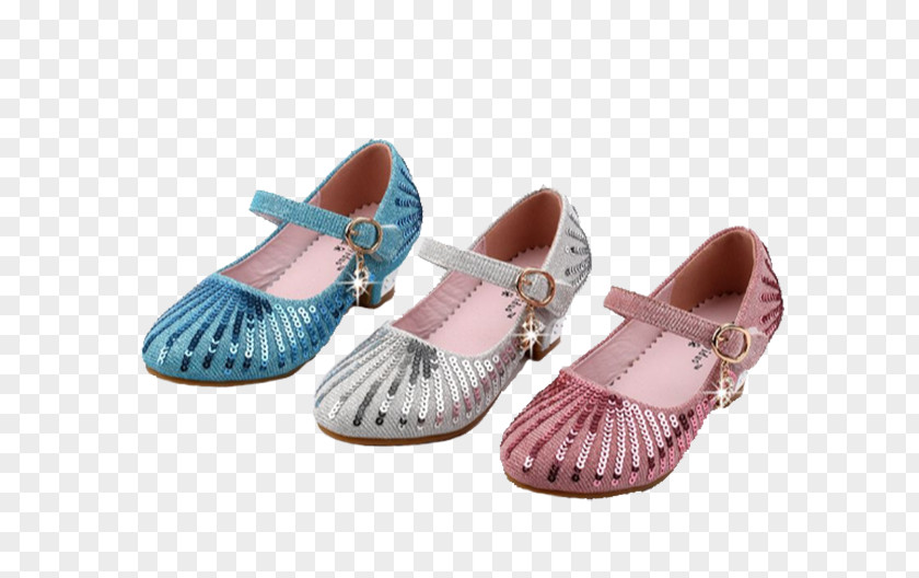 The New Children's Summer High Heels Elsa Sandal Child High-heeled Footwear PNG